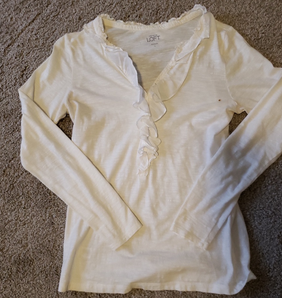 Ann Taylor Ruffletop Shirt